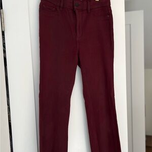 DL1961 Bridget Boot Crop jeans in burgundy